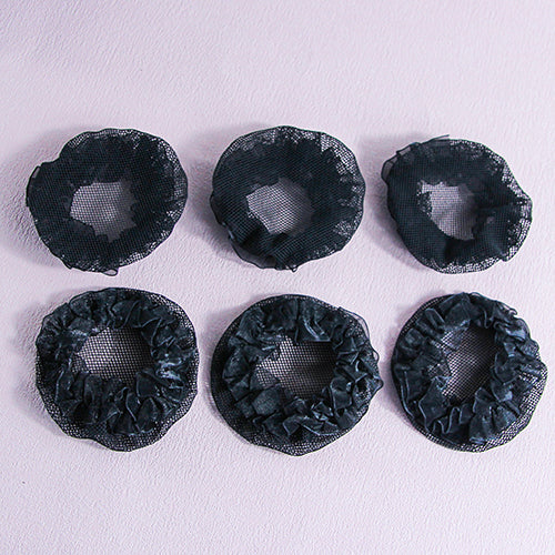 Minimalist Mesh Hair Net Polyester 简约纱网边发网