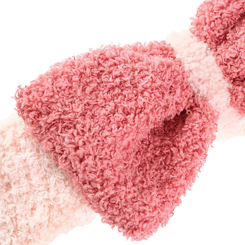 Cute Plush Bow Headband Soft Fleece 可爱毛绒蝴蝶结发带 柔软亲肤