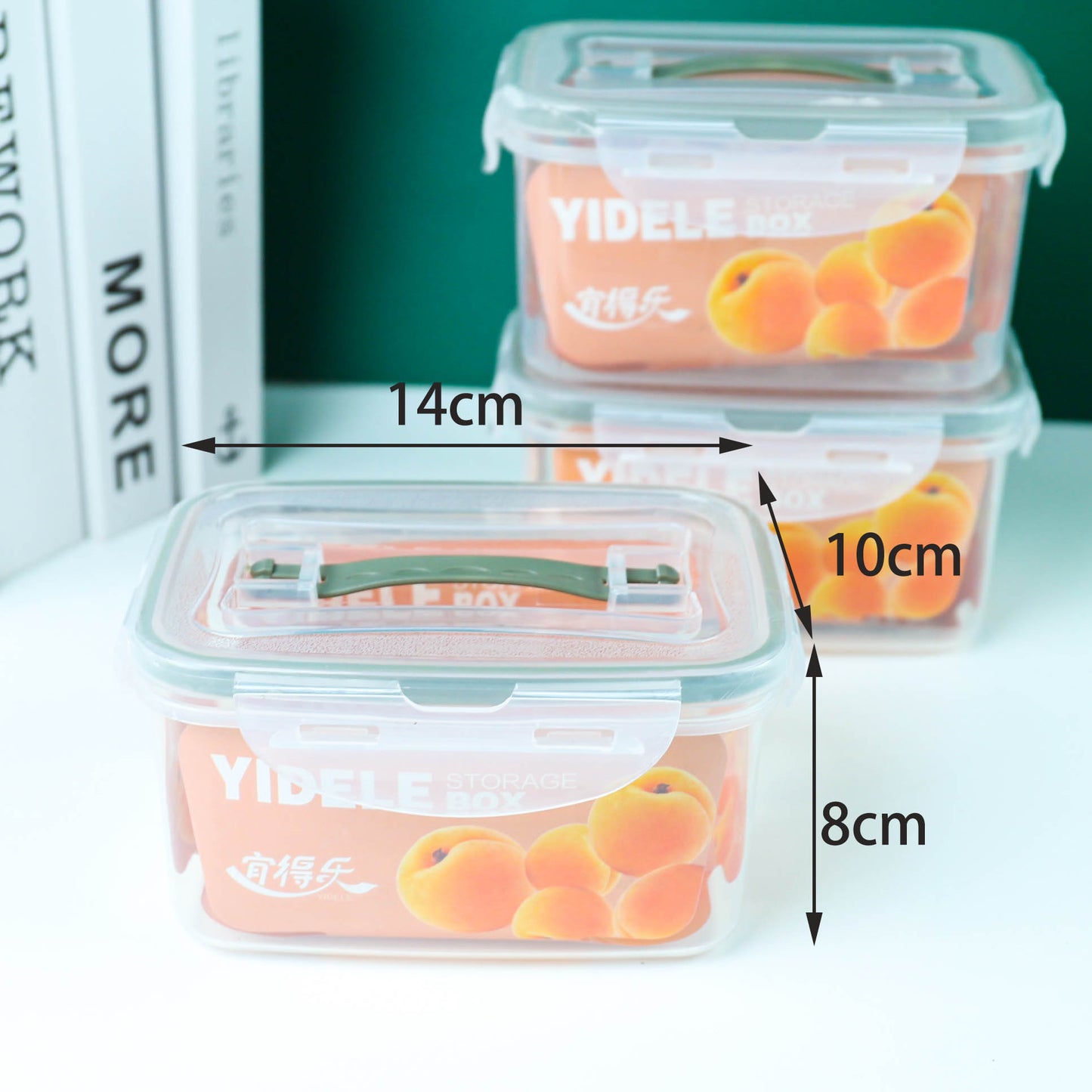Small Plastic Food Storage Container | Airtight Leakproof Fridge Organizer Box