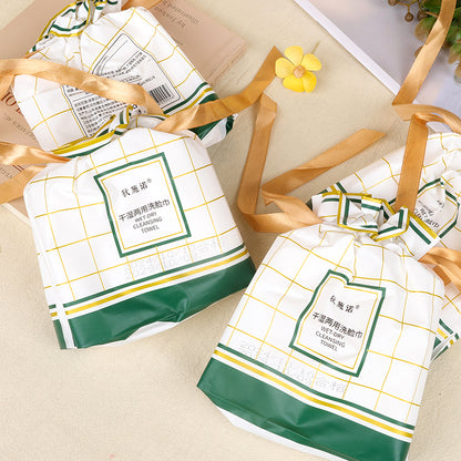 Premium Cotton Disposable Face Cleansing Towel (12pcs) 优质纯棉一次性洗脸巾（12 片装）