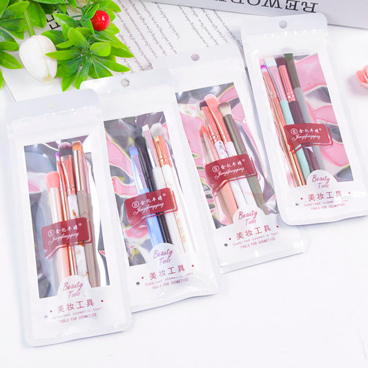 4-in-1 Eyebrow & Makeup Brush Set