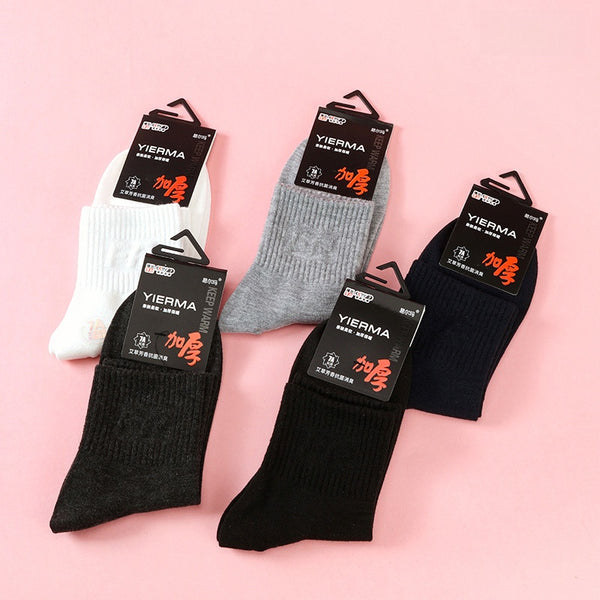 Hot Sale Stoking Lelaki Cotton Ringkas Warna Pepejal Murah