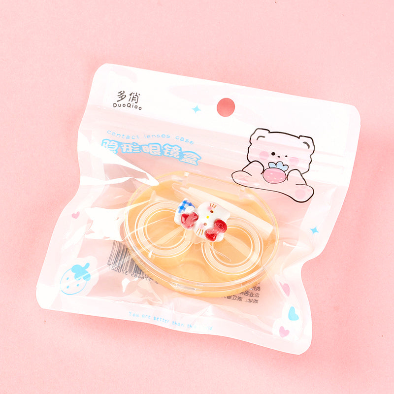 Cute Bunny Contact Lens Case with Tools Set