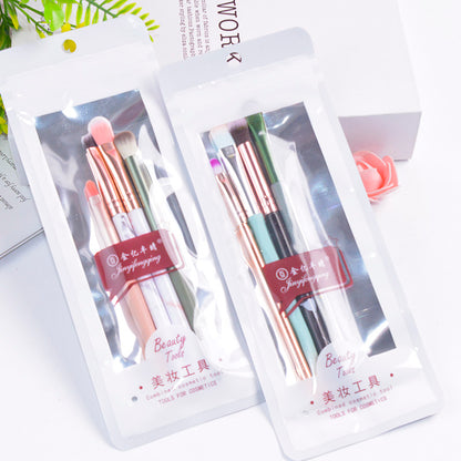 4-in-1 Eyebrow & Makeup Brush Set