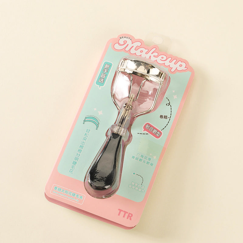 Professional Stainless Steel Eyelash Curler with Comfort Grip Handle 专业不锈钢睫毛夹（舒适握柄）
