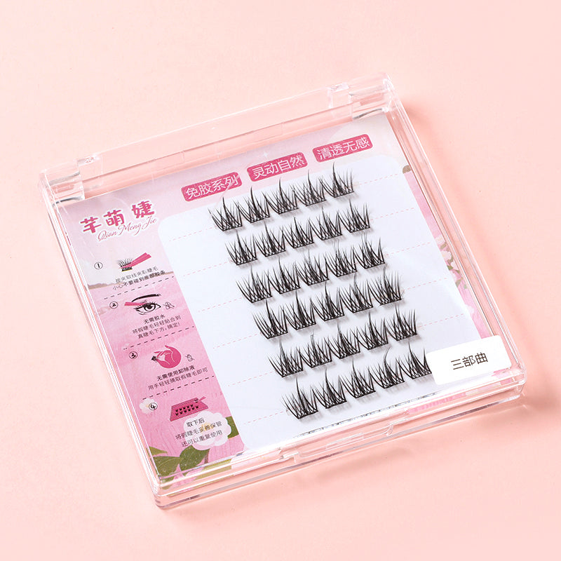 Viral Self-Adhesive Cluster Eyelashes Mix Style