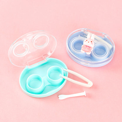 Cute Bunny Contact Lens Case with Tools Set