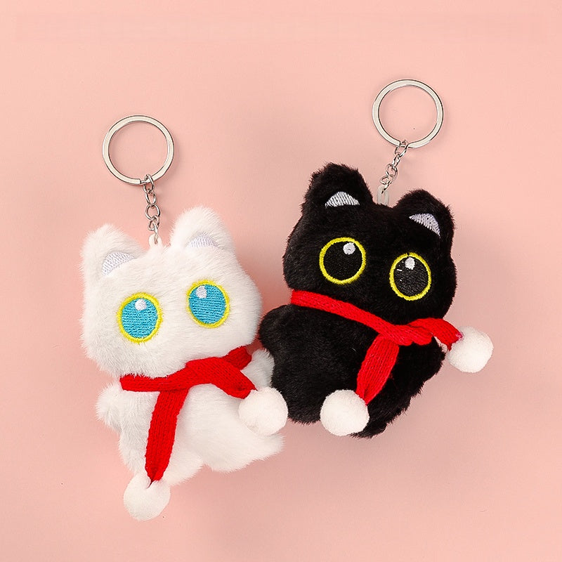 Cozy Scarf Cat Plush Bag Charm