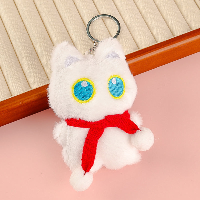 Cozy Scarf Cat Plush Bag Charm