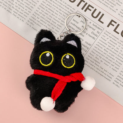 Cozy Scarf Cat Plush Bag Charm