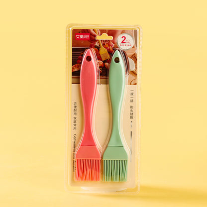 Food Grade Silicone Basting Brush with Detachable Head Berus Minyak Silikon Gred Makanan dengan Kepala Boleh Tanggal