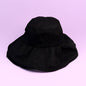 Generic Topi Perempuan Style Wangi Mini Pelindung UV Warna Hitam & Putih