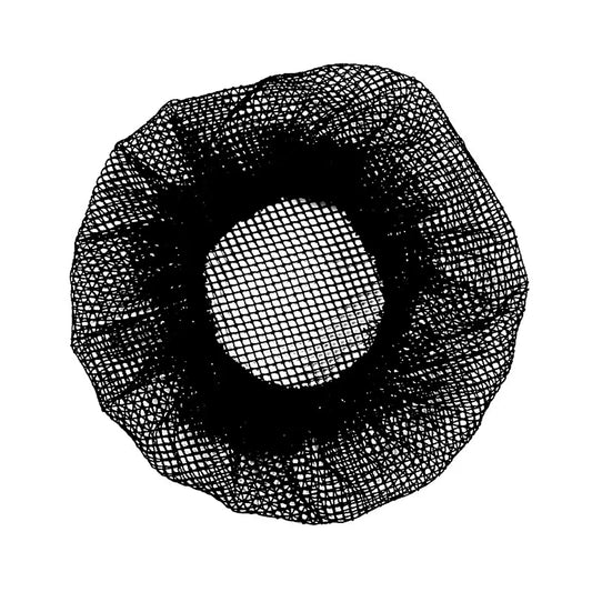 Minimalist Mesh Hair Net Polyester 简约纱网边发网