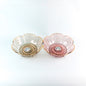 Transparent Rotating Fruit Bowl with Gold Rim Mangkuk Buah Berputar Telus dengan Pinggir Emas