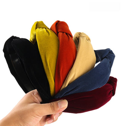 Luxury Velvet Knotted Headband Minimalist 轻奢植绒打结发箍 简约百搭