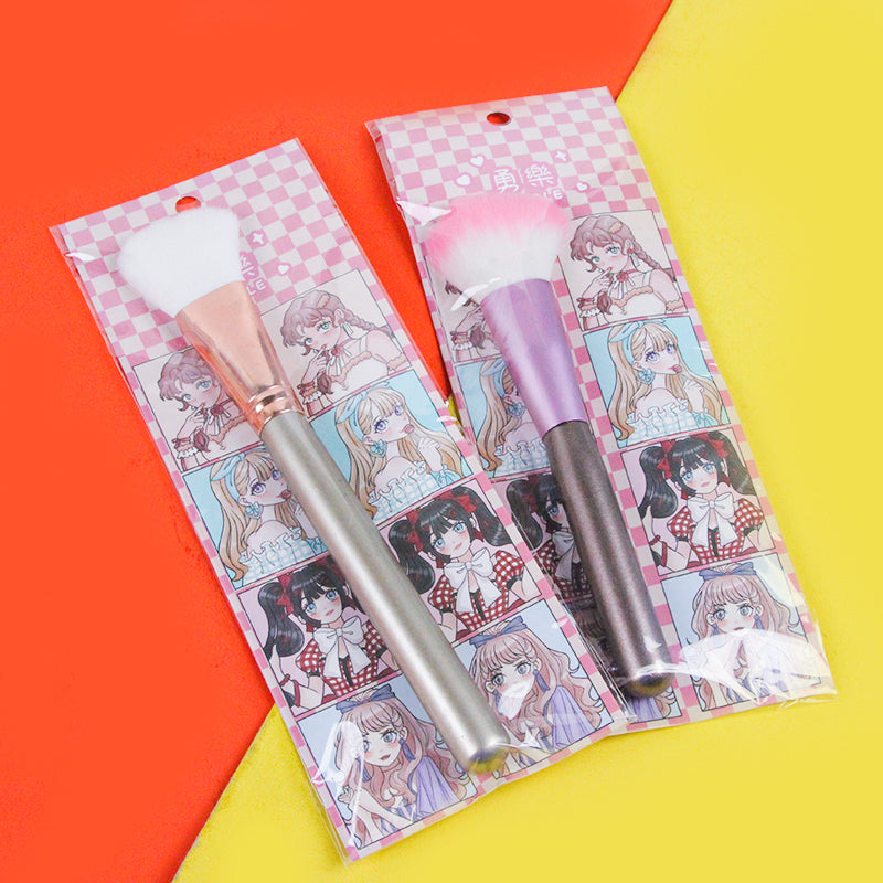 Cute Anime Print Single Blush Brush (Random Style) 可爱动漫印花单支腮红刷（款式随机）