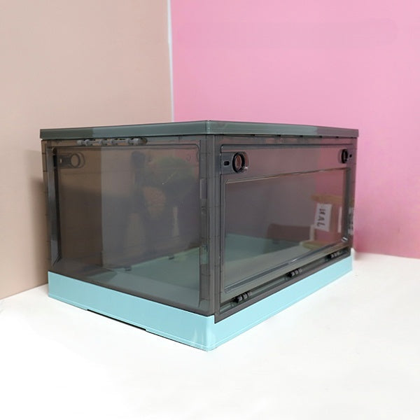 Stackable Transparent Storage Bin for Home and Office Tong Simpanan Telus Boleh Ditumpuk untuk Rumah dan Pejabat