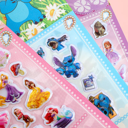 3D Relief Cartoon Puffy Stickers