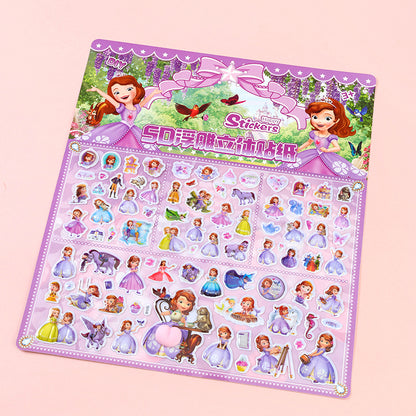 3D Relief Cartoon Puffy Stickers