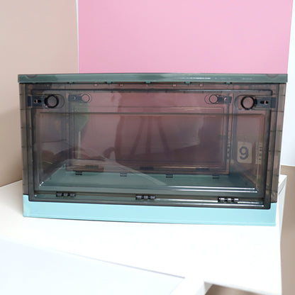 Stackable Transparent Storage Bin for Home and Office Tong Simpanan Telus Boleh Ditumpuk untuk Rumah dan Pejabat