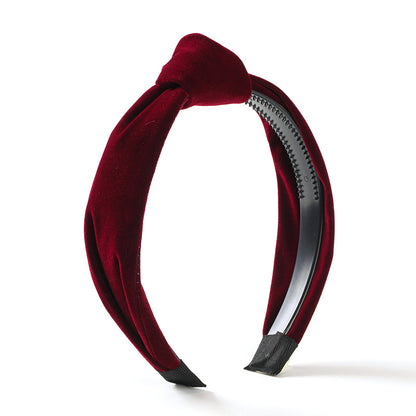 Luxury Velvet Knotted Headband Minimalist 轻奢植绒打结发箍 简约百搭