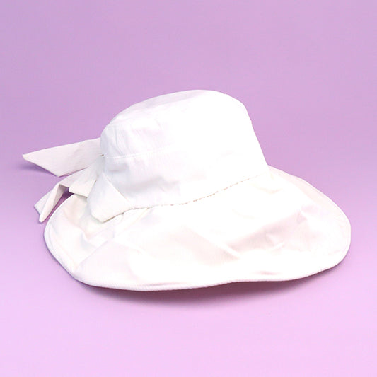 Generic Topi Perempuan Style Wangi Mini Pelindung UV Warna Hitam & Putih