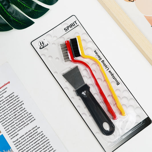 Best Selling 3 in 1 Stove Deep Cleaning Kit with Scraper and Brushes Kit Pembersihan Dalam Dapur 3 dalam 1 dengan Pencungkil dan Berus