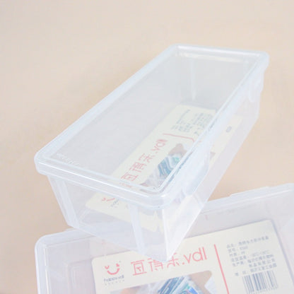Transparent Rectangular Storage Box with Lid Kotak Simpanan Segi Empat Telus dengan Penutup