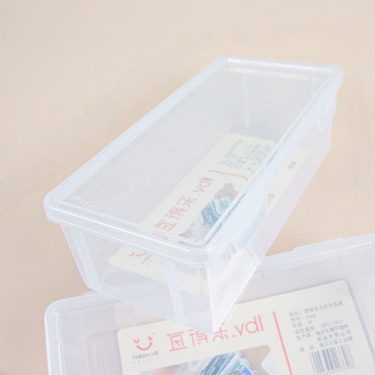 Transparent Rectangular Storage Box with Lid Kotak Simpanan Segi Empat Telus dengan Penutup