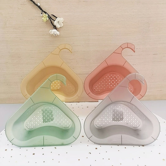 Transparent Swan Shape Sink Drainer Basket Bak Simpanan Simpang Bentuk Angsa Telus