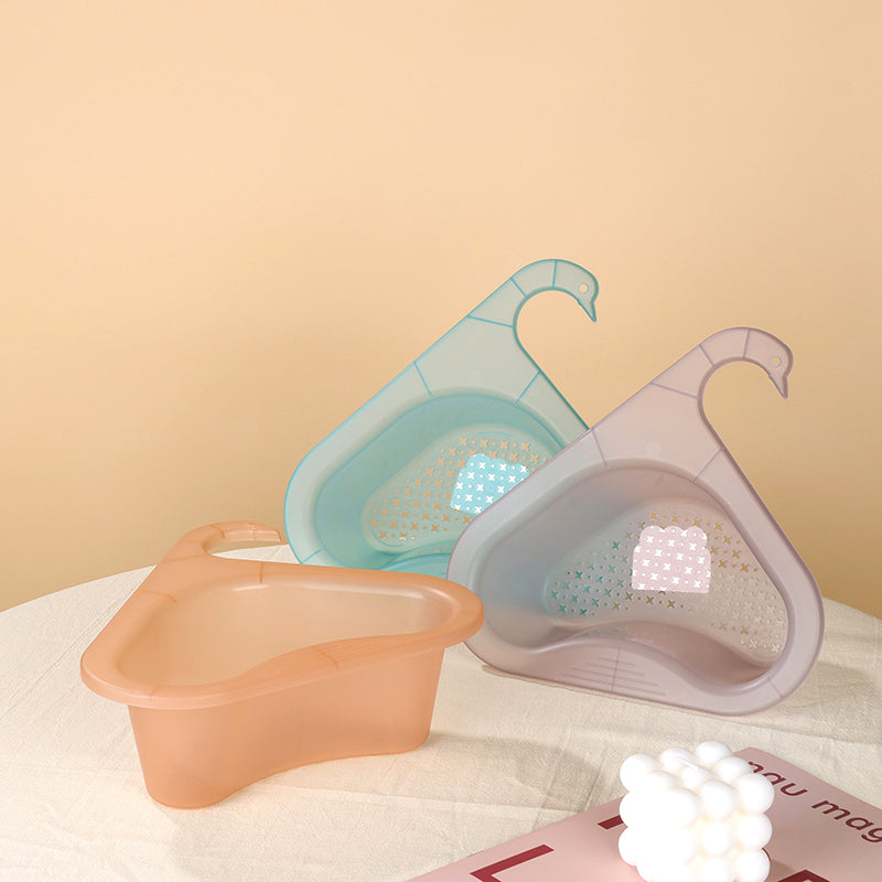 Transparent Swan Shape Sink Drainer Basket Bak Simpanan Simpang Bentuk Angsa Telus