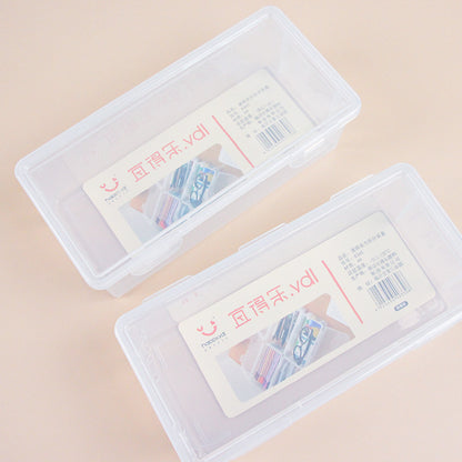 Transparent Rectangular Storage Box with Lid Kotak Simpanan Segi Empat Telus dengan Penutup