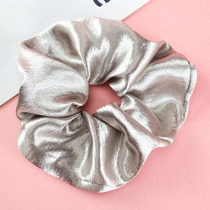 Scrunchie Satin Warna Solid Bahan Kain 简约单色缎面大肠圈