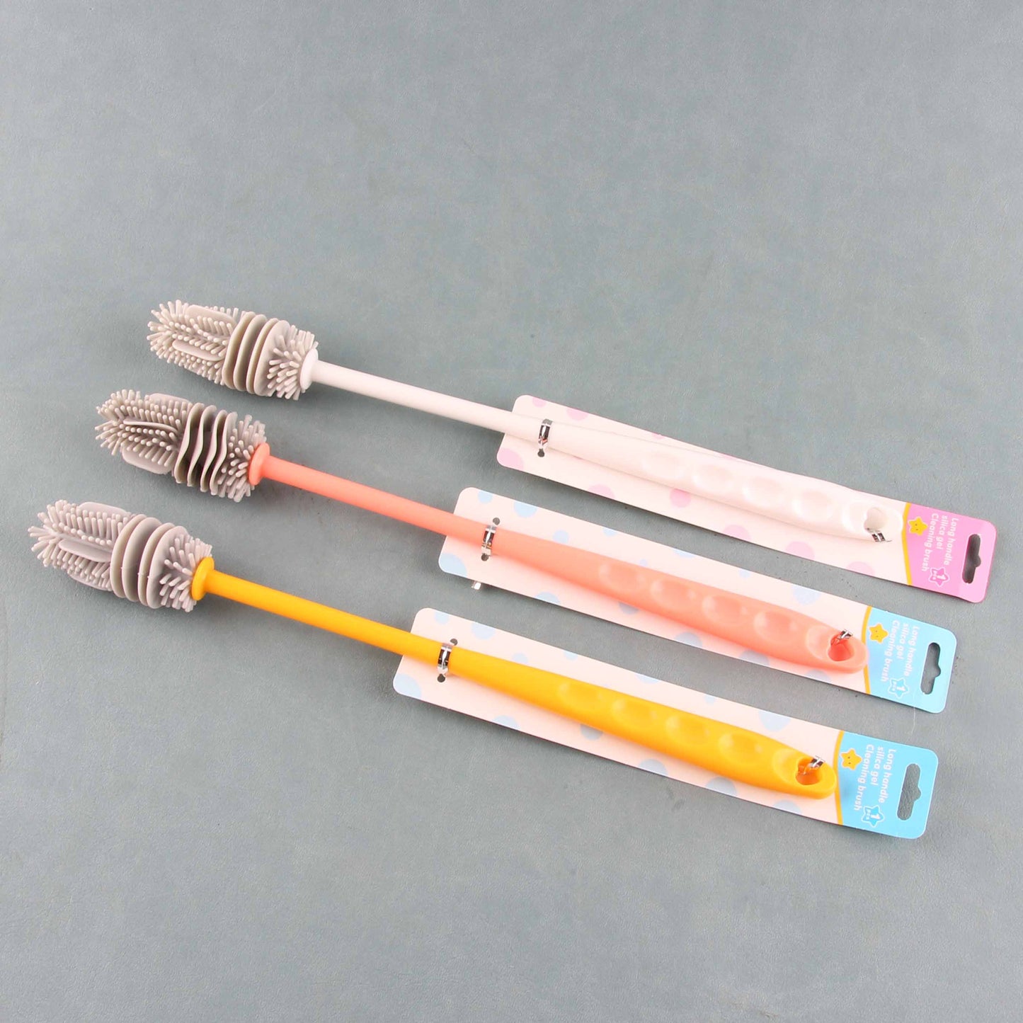 Non-Scratch Silicone Bottle Brush for Delicate Surfaces Berus Botol Silikon Tanpa Calar untuk Permukaan Halus