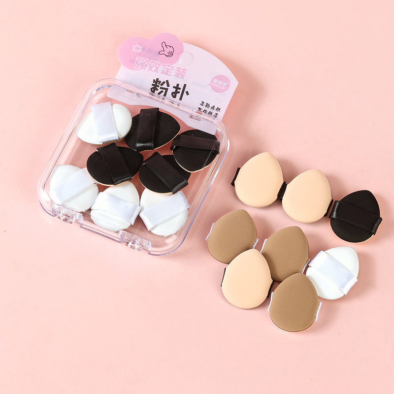 Mini Precision Finger Makeup Puff Set (8pcs) PET & Latex 迷你精准拇指粉扑套装（8 个装）