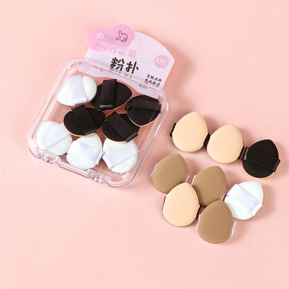 Mini Precision Finger Makeup Puff Set (8pcs) PET & Latex 迷你精准拇指粉扑套装（8 个装）