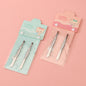 Professional Stainless Steel Eyebrow Tweezers Set (2pcs) 专业不锈钢眉夹两件套
