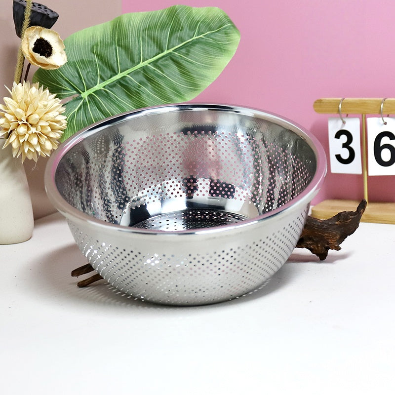 Rustproof Stainless Steel Rice Washing Basket Bak Cuci Beras Keluli Tahan Karat Anti Karat