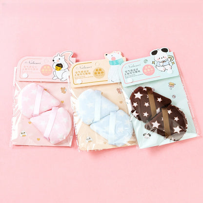 Velvety Flocking Loose Powder Puff Set (2pcs) Ultra-Soft Polyurethane 丝绒植绒散粉扑套装（2 个装）