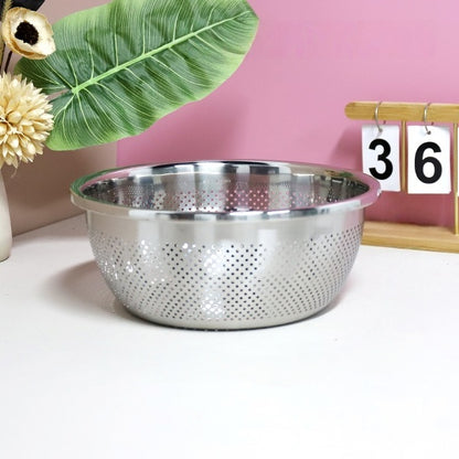 Rustproof Stainless Steel Rice Washing Basket Bak Cuci Beras Keluli Tahan Karat Anti Karat