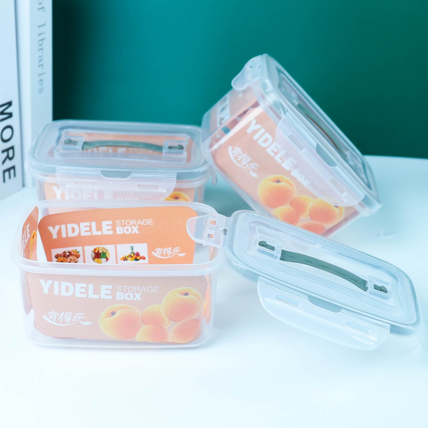 Small Plastic Food Storage Container | Airtight Leakproof Fridge Organizer Box