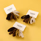 Gelang Getah Rambut Warna Teh Susu (12pcs) | Lembut & Tahan Lama