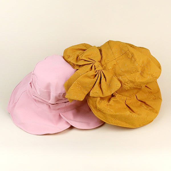 Topi Nelayan Dewasa Kain Kapas Pelindung UV Pelbagai Warna Acak