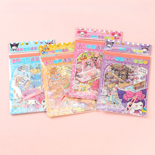 DIY Miniature Scene Sticker Book