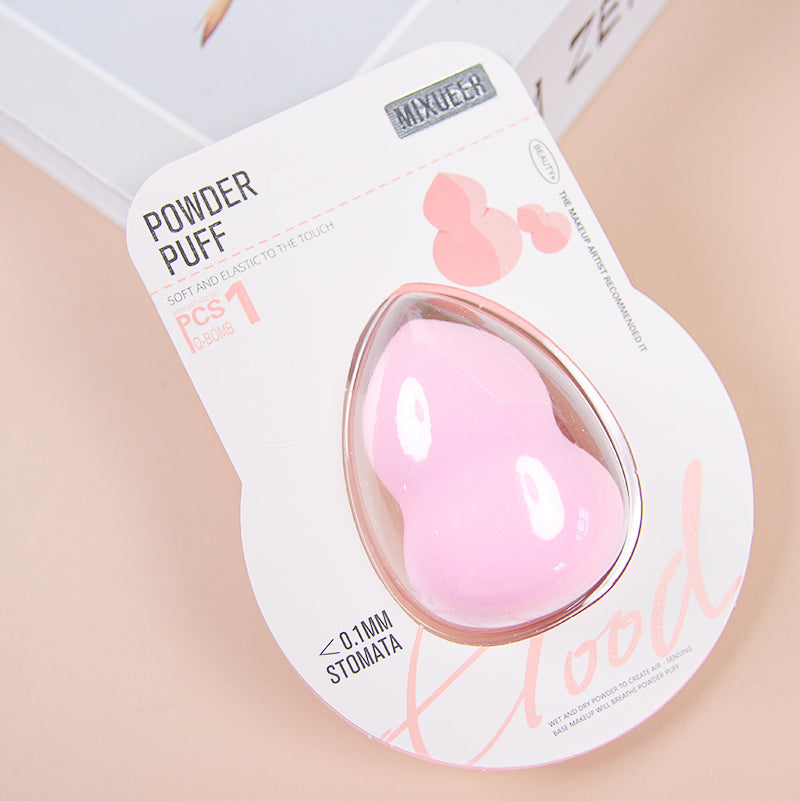 Premium Non-Latex Makeup Sponge with Blister Card Packaging 高端非乳胶独立吸卡美妆蛋