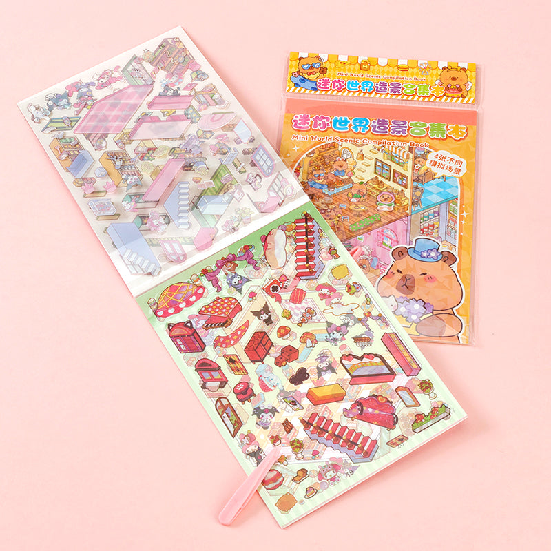 DIY Miniature Scene Sticker Book
