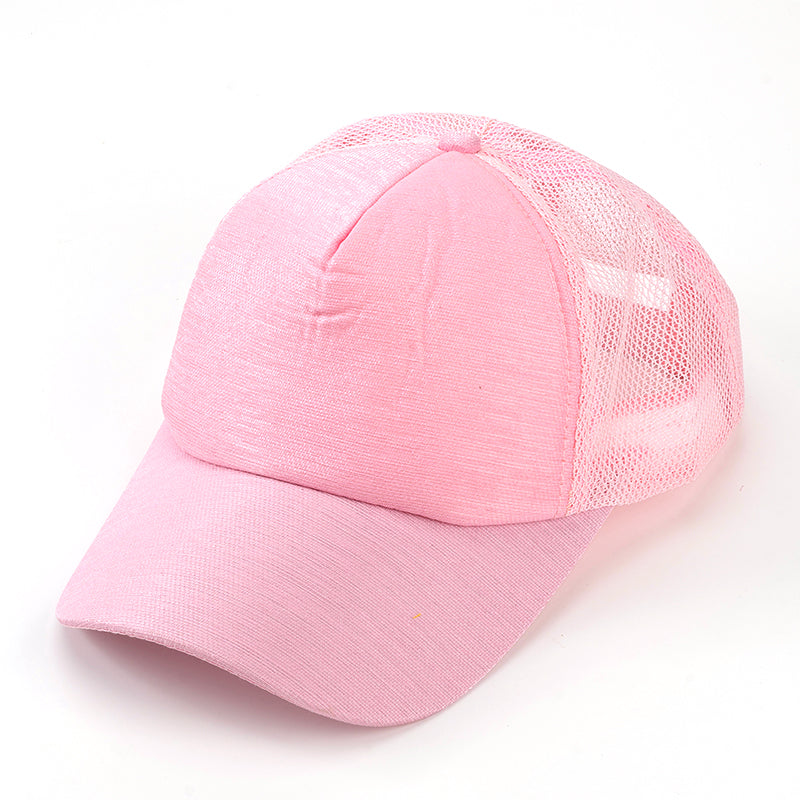 Topi Bola Jaring Kain Kapas Mudah Alih & Bernafas