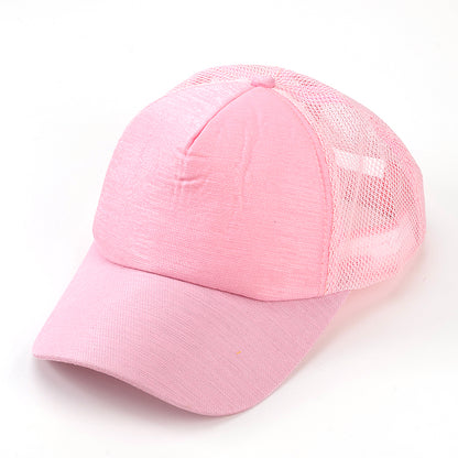 Topi Bola Jaring Kain Kapas Mudah Alih & Bernafas
