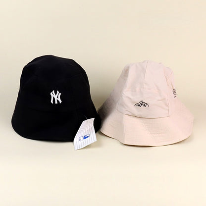 Topi Nelayan Dewasa Kain Kapas Pelindung UV Pelbagai Warna Acak