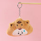 Funny Reversible Bear Plush Bag Charm